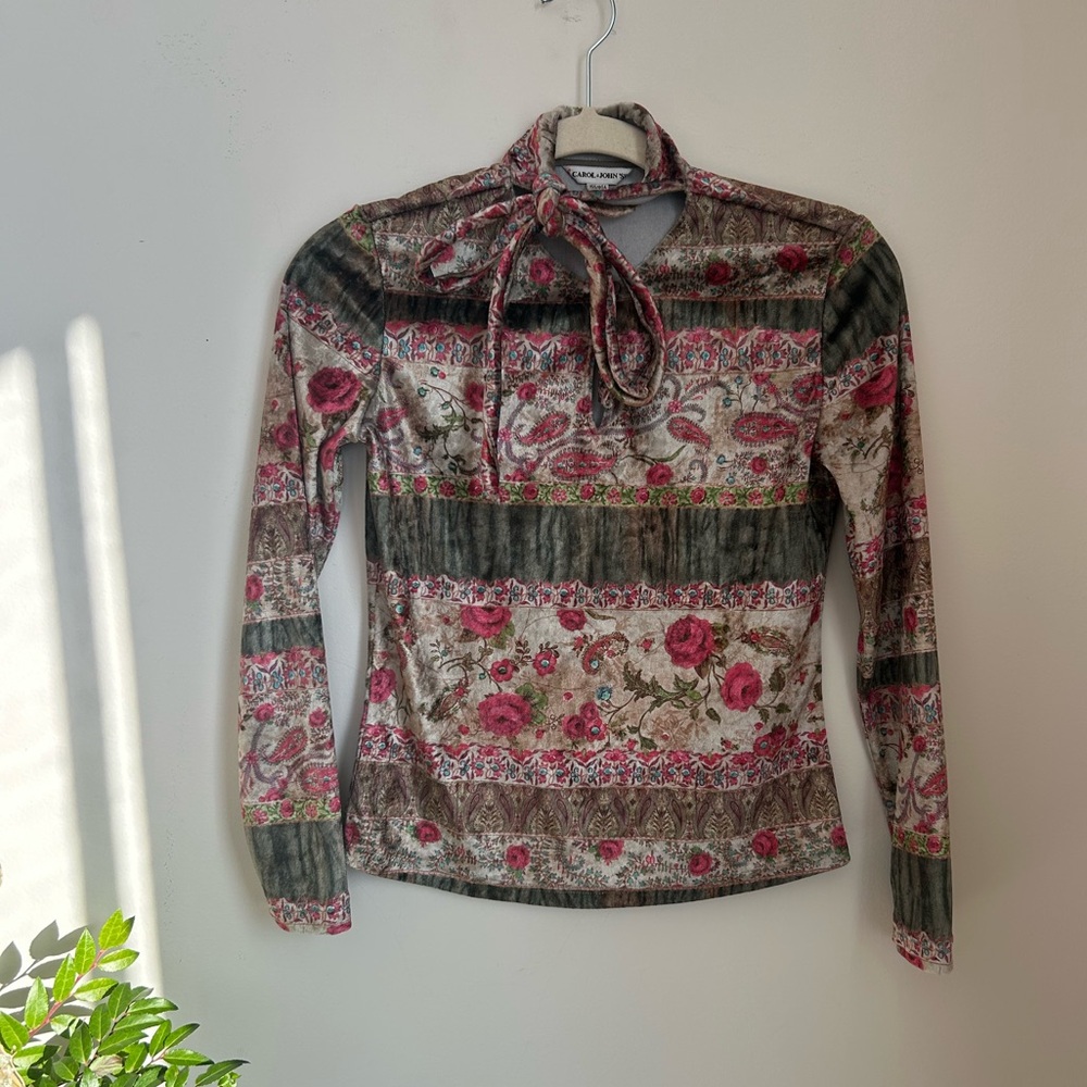 Multicolor Floral Long Sleeve Top